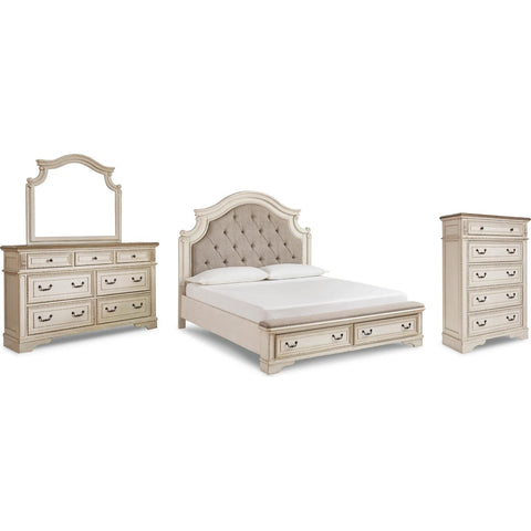  Signature Design by Ashley Realyn B743B25 6 pc California King Upholstered Panel Bedroom Set IMAGE 1