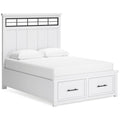  Benchcraft Ashbryn B844B8 6 pc Queen Panel Storage Bedroom Set IMAGE 2