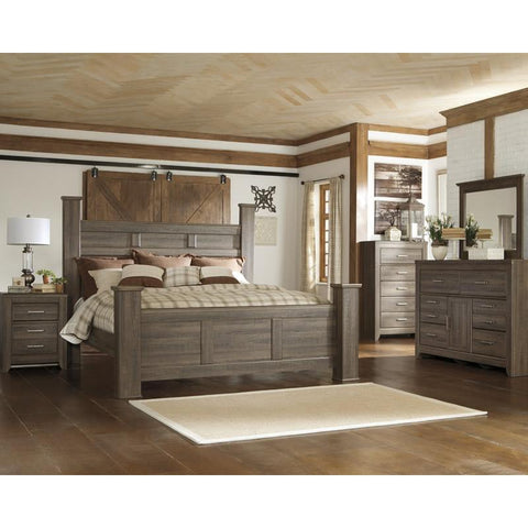  Signature Design by Ashley Juararo B251B35 6 pc King Poster Bedroom Set IMAGE 1