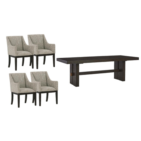  Signature Design by Ashley Burkhaus D984D10 5 pc Dining Set IMAGE 1