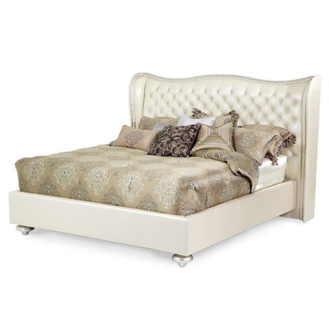  Michael Amini Hollywood Swank Queen Upholstered Bed N03000QNUP3-14 IMAGE 2