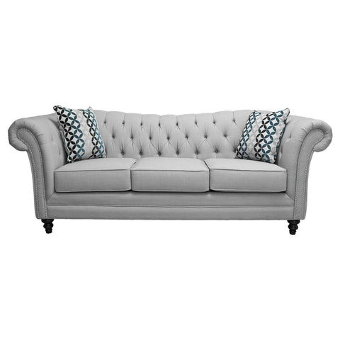  Elite Sofa Designs Flair Stationary Fabric Sofa Flair Sofa - Bennett Dove IMAGE 1