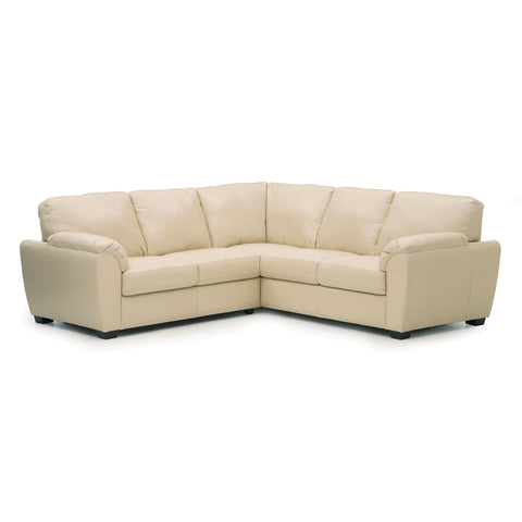  Palliser Lanza Leather 2 pc Sectional 77347-07/77347-40-CARNIVAL-BAMBOO IMAGE 1
