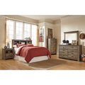  Signature Design by Ashley Trinell B446-65 Full Bookcase Headboard IMAGE 1