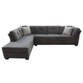  Elite Sofa Designs Flip Fabric Sectional Flip Romeo Sectional (Grey) IMAGE 1
