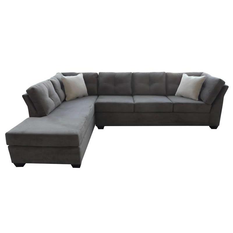 Elite Sofa Designs Flip Fabric Sectional Flip Romeo Sectional (Grey) IMAGE 1