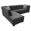  Elite Sofa Designs Flip Fabric Sectional Flip Romeo Sectional (Grey) IMAGE 3