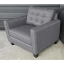 Elite Sofa Designs Lincoln Stationary Fabric Chair Lincoln Chair and a Half IMAGE 3