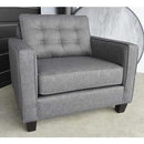 Elite Sofa Designs Lincoln Stationary Fabric Chair Lincoln Chair and a Half IMAGE 4