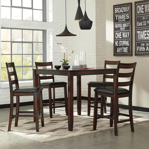  Signature Design by Ashley Coviar 5 pc Counter Height Dinette D385-223 IMAGE 2
