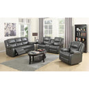 Mazin Furniture Rocker Leather Recliner 9846GRY-1 IMAGE 1