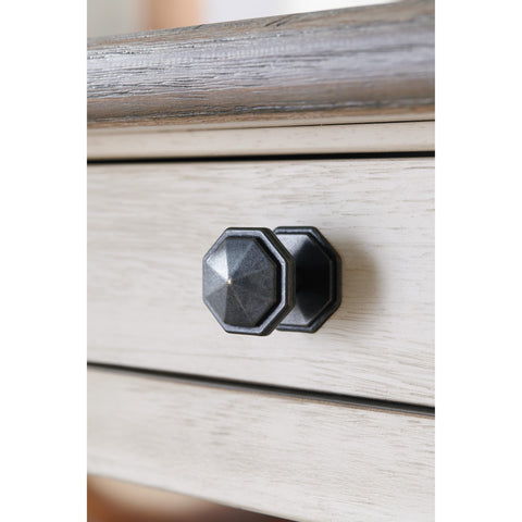  Signature Design by Ashley Bolanburg Counter Height Dining Table with Pedestal Base D647-32 IMAGE 4