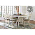  Signature Design by Ashley Bolanburg Counter Height Dining Table with Pedestal Base D647-32 IMAGE 7