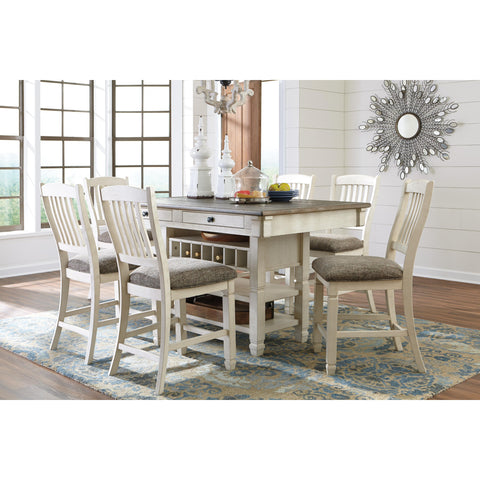  Signature Design by Ashley Bolanburg Counter Height Dining Table with Pedestal Base D647-32 IMAGE 7