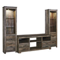  Signature Design by Ashley Trinell W446W18 3 pc Entertainment Center IMAGE 1