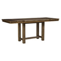  Signature Design by Ashley Moriville Counter Height Dining Table with Pedestal Base D631-32 IMAGE 1