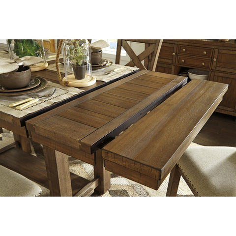  Signature Design by Ashley Moriville Counter Height Dining Table with Pedestal Base D631-32 IMAGE 3