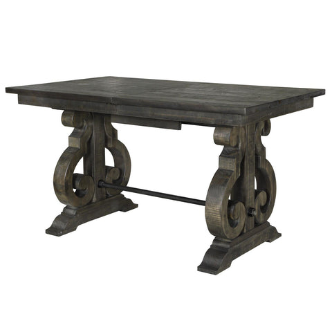  Magnussen Bellamy Counter Height Dining Table with Trestle Base D2491-42B/D2491-42T IMAGE 1
