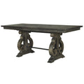  Magnussen Bellamy Counter Height Dining Table with Trestle Base D2491-42B/D2491-42T IMAGE 2