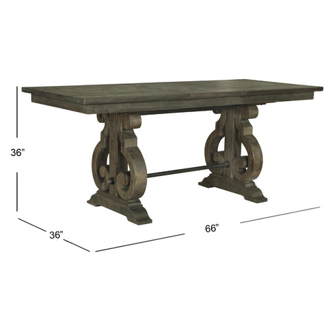  Magnussen Bellamy Counter Height Dining Table with Trestle Base D2491-42B/D2491-42T IMAGE 5