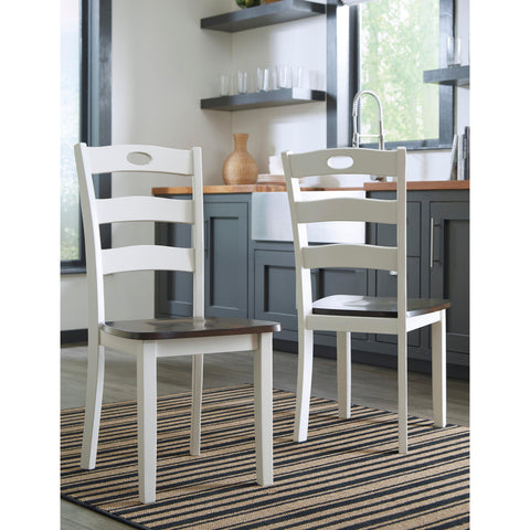  Signature Design by Ashley Woodanville Dining Chair D335-01 IMAGE 2