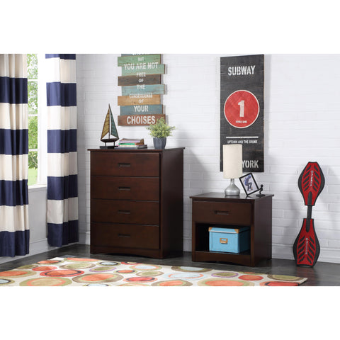  Mazin Furniture Captain 4-Drawer Kids Chest B2013E-9 IMAGE 3