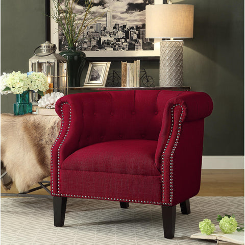  Mazin Furniture Cleo Stationary Fabric Accent Chair 1220F2S IMAGE 1