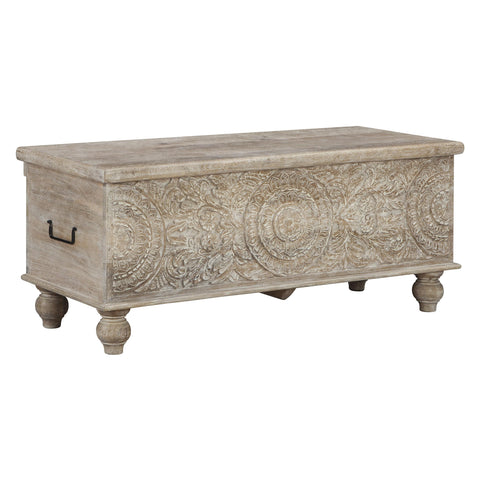  Signature Design by Ashley Fossil Ridge A4000039 Storage Bench IMAGE 1