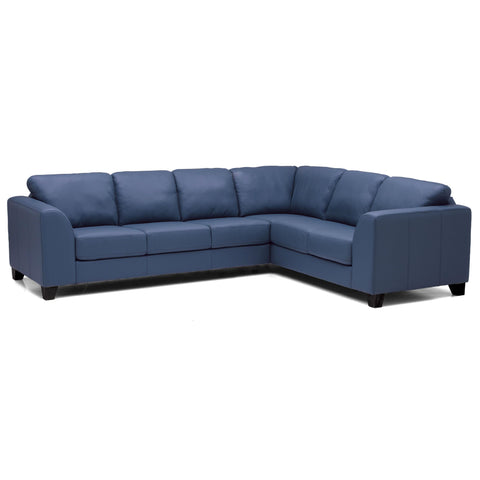  Palliser Juno Leather 2 pc Sectional 77494-12/77494-40-DAZZLE-AZURE IMAGE 1
