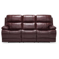  Palliser Kenaston Power Reclining Leather Sofa 41064-L6-CLASSIC-BURGUNDY IMAGE 1