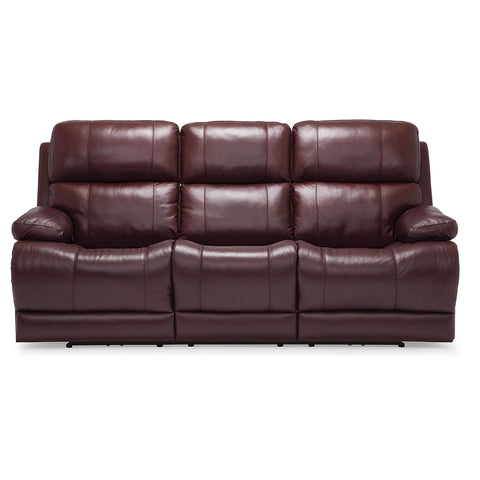  Palliser Kenaston Power Reclining Leather Sofa 41064-L6-CLASSIC-BURGUNDY IMAGE 1