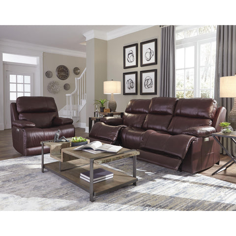  Palliser Kenaston Power Reclining Leather Sofa 41064-L6-CLASSIC-BURGUNDY IMAGE 4