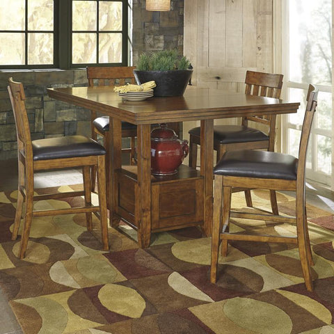  Signature Design by Ashley Ralene D594D1 5 pc Counter Height Dining Set IMAGE 1