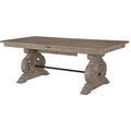  Magnussen Tinley Park Dining Table with Trestle Base D4646-20B/D4646-20T IMAGE 1