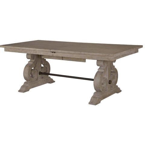  Magnussen Tinley Park Dining Table with Trestle Base D4646-20B/D4646-20T IMAGE 1