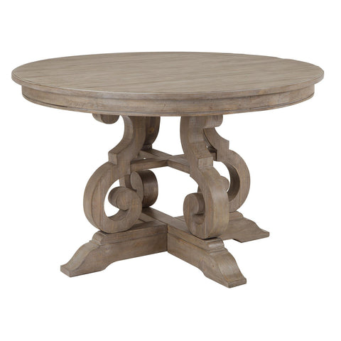  Magnussen Round Tinley Park Dining Table with Pedestal Base D4646-22B/D4646-22T IMAGE 1