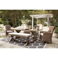  Signature Design by Ashley Beachcroft P791-625 Rectangular Dining Table with Umbrella Option IMAGE 12