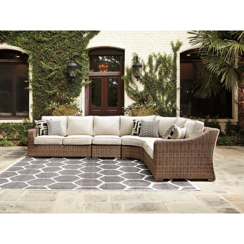  Signature Design by Ashley Beachcroft P791P7 4 pc Outdoor Seating Set IMAGE 1