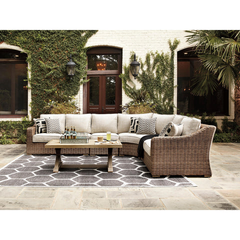  Signature Design by Ashley Beachcroft P791P7 4 pc Outdoor Seating Set IMAGE 2
