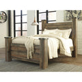  Signature Design by Ashley Trinell Queen Poster Bed B446-67/B446-64/B446-61/B446-98 IMAGE 2