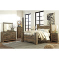  Signature Design by Ashley Trinell Queen Poster Bed B446-67/B446-64/B446-61/B446-98 IMAGE 3