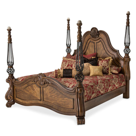  Michael Amini Eden's Paradise King Poster Bed 9055000EK-211 IMAGE 1