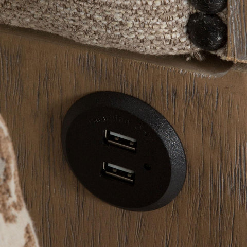  Michael Amini Tangier Coast California King Upholstered Panel Bed 9080000CK3-100 IMAGE 4