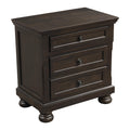  Mazin Furniture Begonia 3-Drawer Nightstand 1718GY-4 IMAGE 2