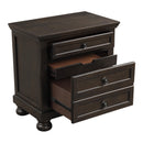 Mazin Furniture Begonia 3-Drawer Nightstand 1718GY-4 IMAGE 3