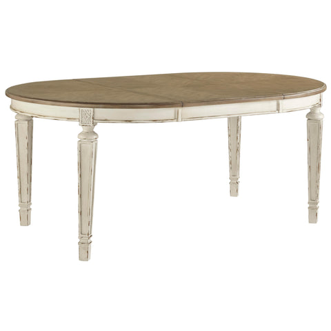  Signature Design by Ashley Oval Realyn Dining Table D743-35 IMAGE 1