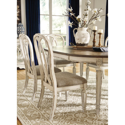  Signature Design by Ashley Oval Realyn Dining Table D743-35 IMAGE 4
