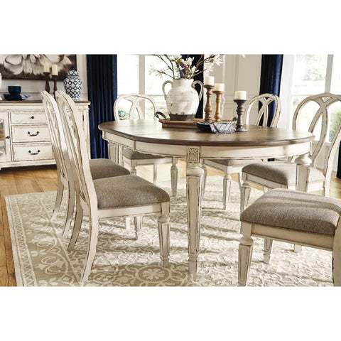  Signature Design by Ashley Oval Realyn Dining Table D743-35 IMAGE 6