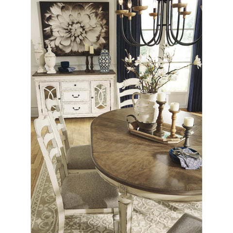  Signature Design by Ashley Oval Realyn Dining Table D743-35 IMAGE 8