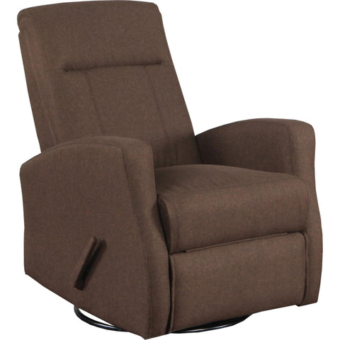  Mazin Furniture Manual Swivel Glider Fabric Recliner 9807BWN IMAGE 1